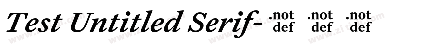 Test Untitled Serif字体转换
